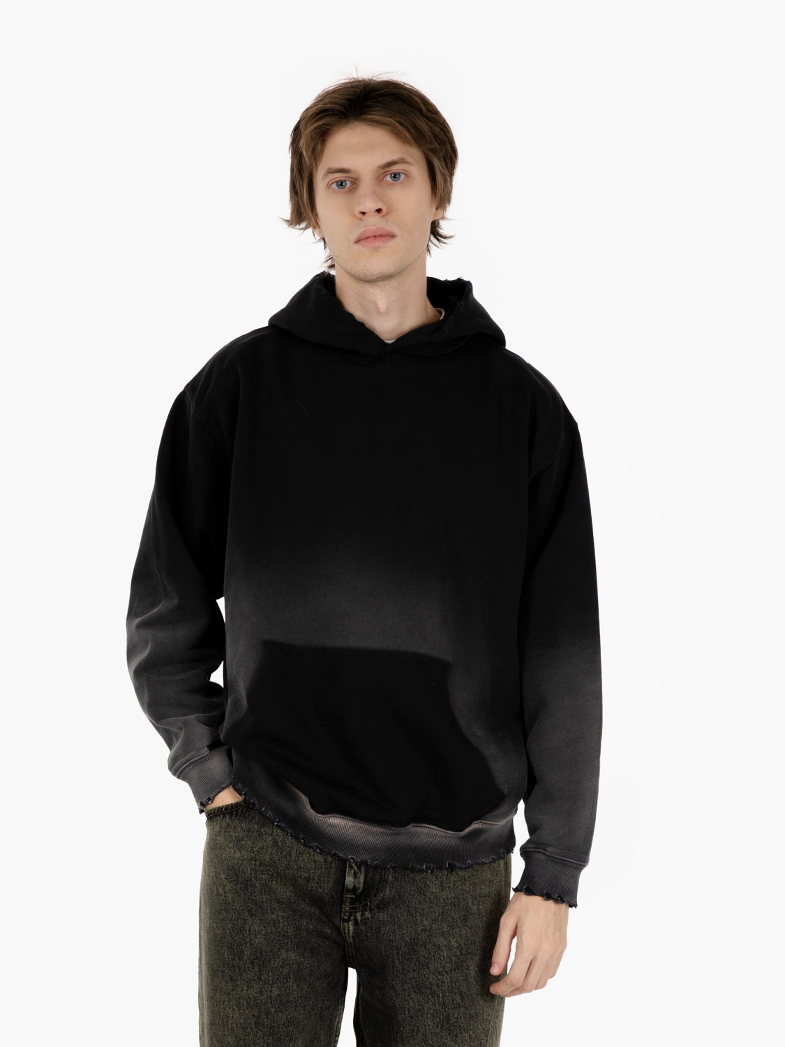 Santi hoodie sweatshirt in jersey black
