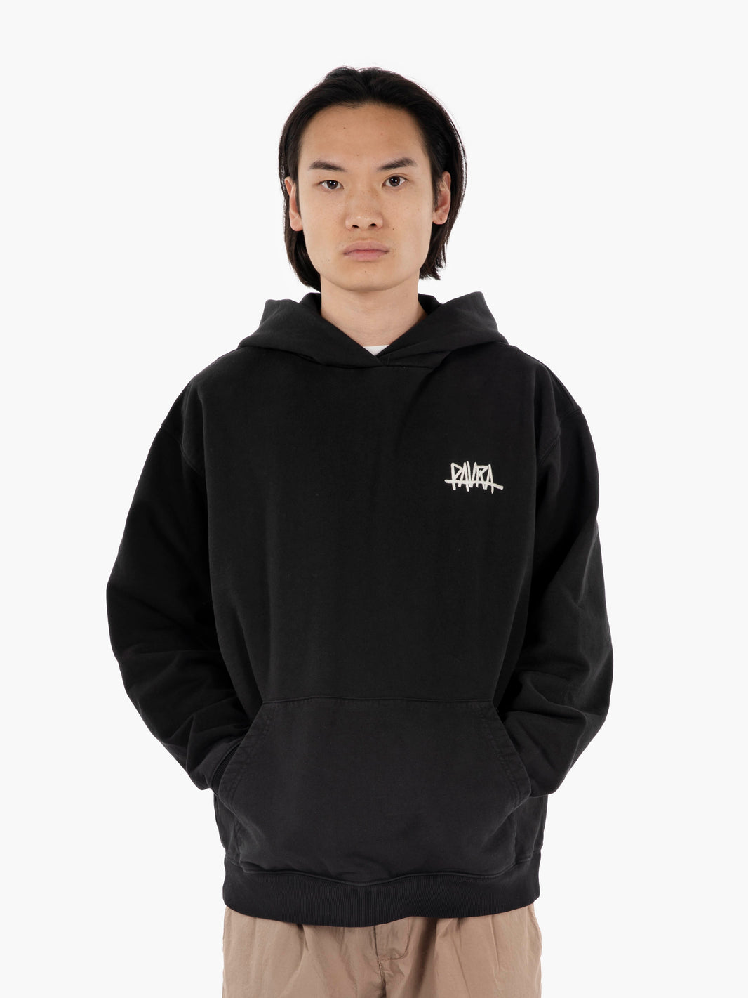 Santi hoodie tag lettering black
