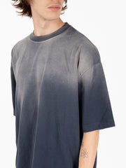 DANILO PAURA - T-shirt costa oversized dark blue / grey