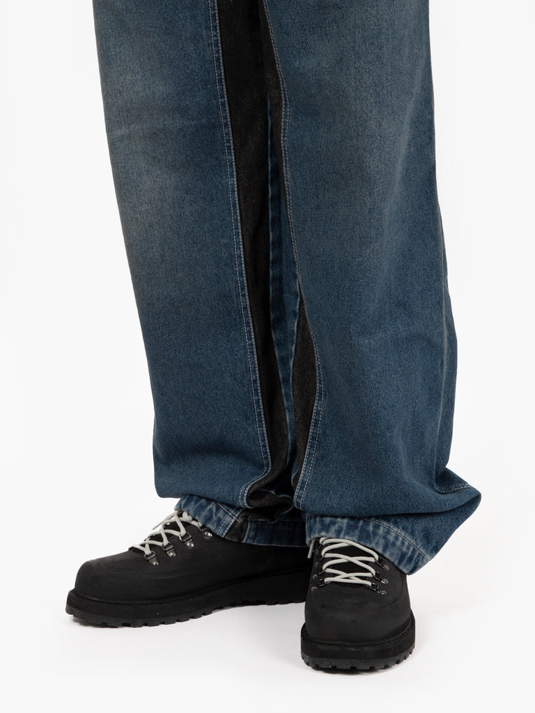 DANILO PAURA - Work pant Vivienne blue / black