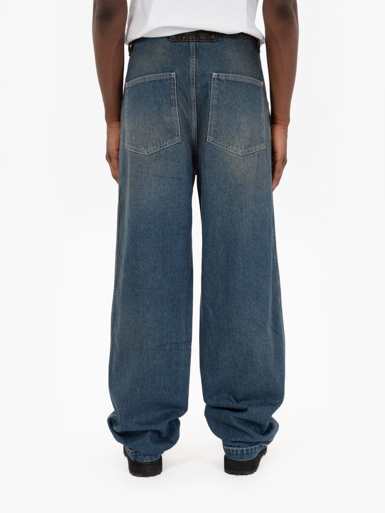 DANILO PAURA - Work pant Vivienne blue / black