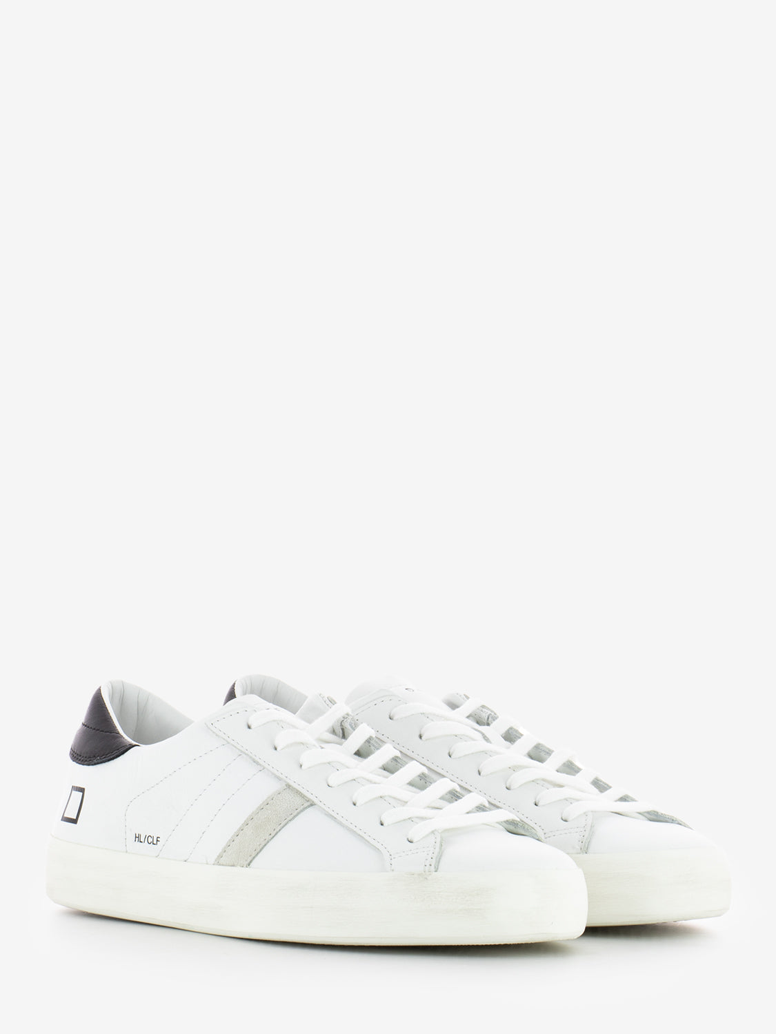 HILL LOW CALF WHITE/BLACK SNEAKERS M431-HL-CA-WB
