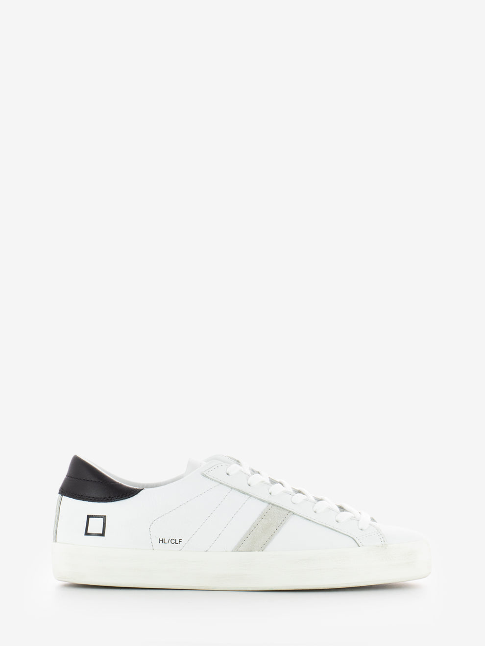 HILL LOW CALF WHITE/BLACK SNEAKERS M431-HL-CA-WB