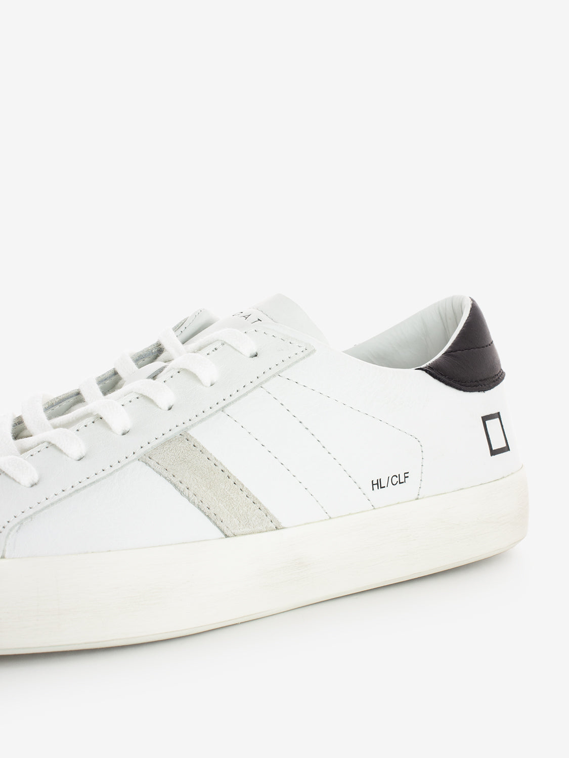 HILL LOW CALF WHITE/BLACK SNEAKERS M431-HL-CA-WB
