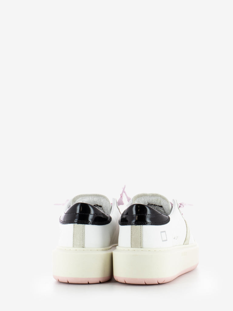 D.A.T.E. - Sneakers Hill Low platform calf white / black / pink