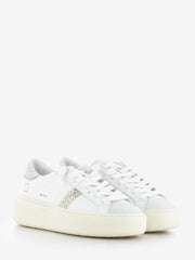 D.A.T.E. - Sneakers Hill Low Platform Calf White / Silver