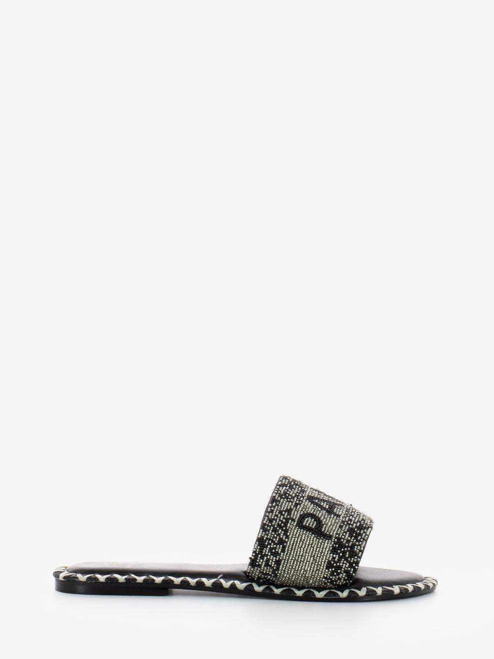 Ciabatte Paris silver / black