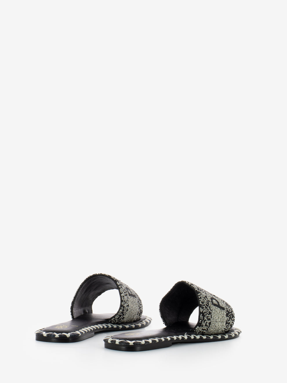 Ciabatte Paris silver / black
