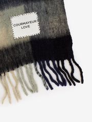 DE SIENA - Courmayeur recycled wool mix black / white