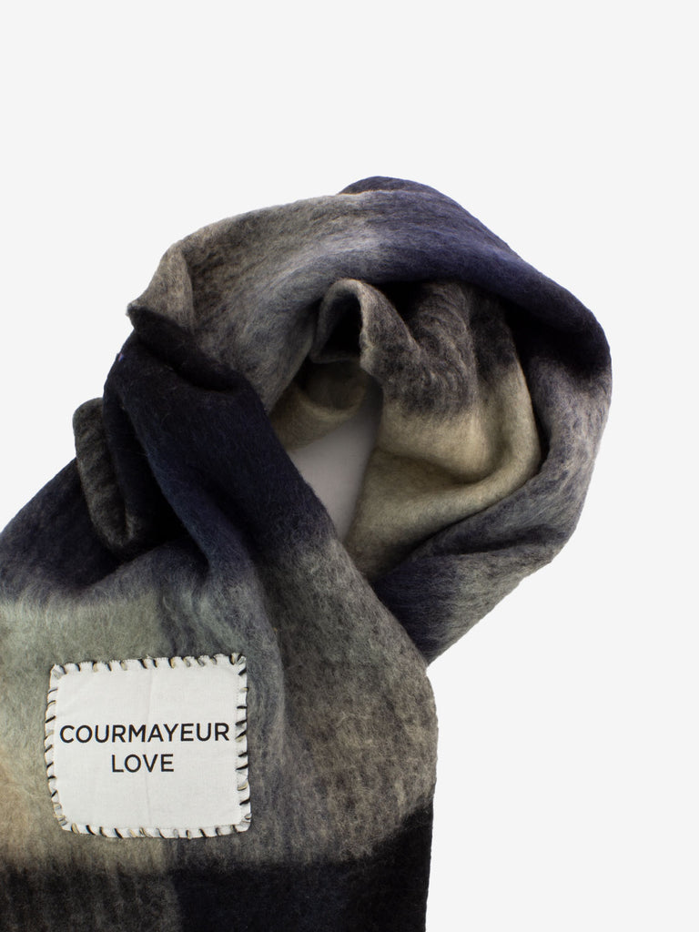 DE SIENA - Courmayeur recycled wool mix black / white