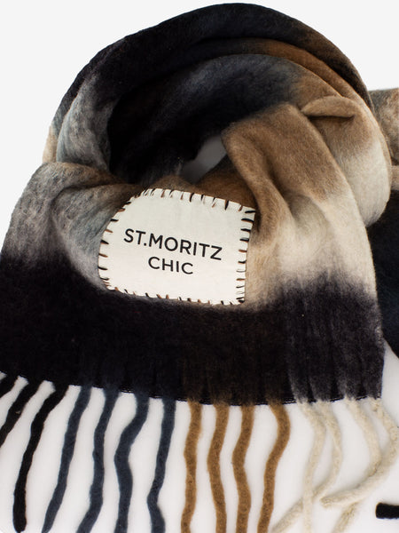 St. Moritz chic recycled wool mix multicolor caramel / black