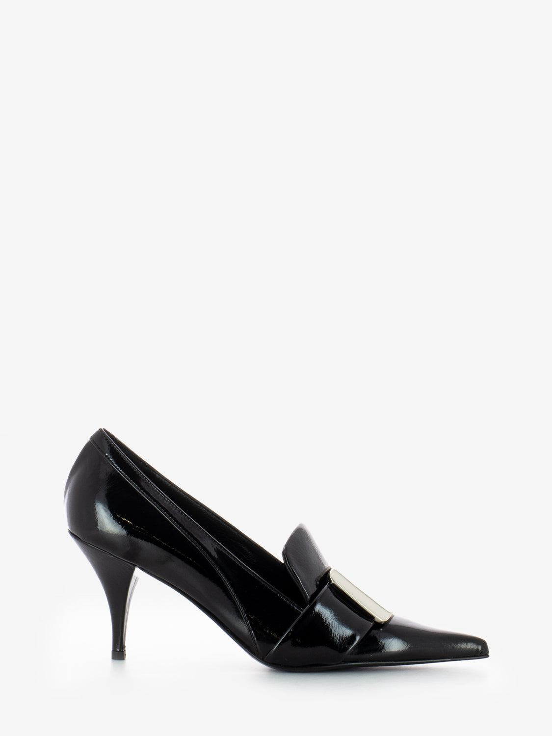 Décolleté Karyn accessorio geometrico nero