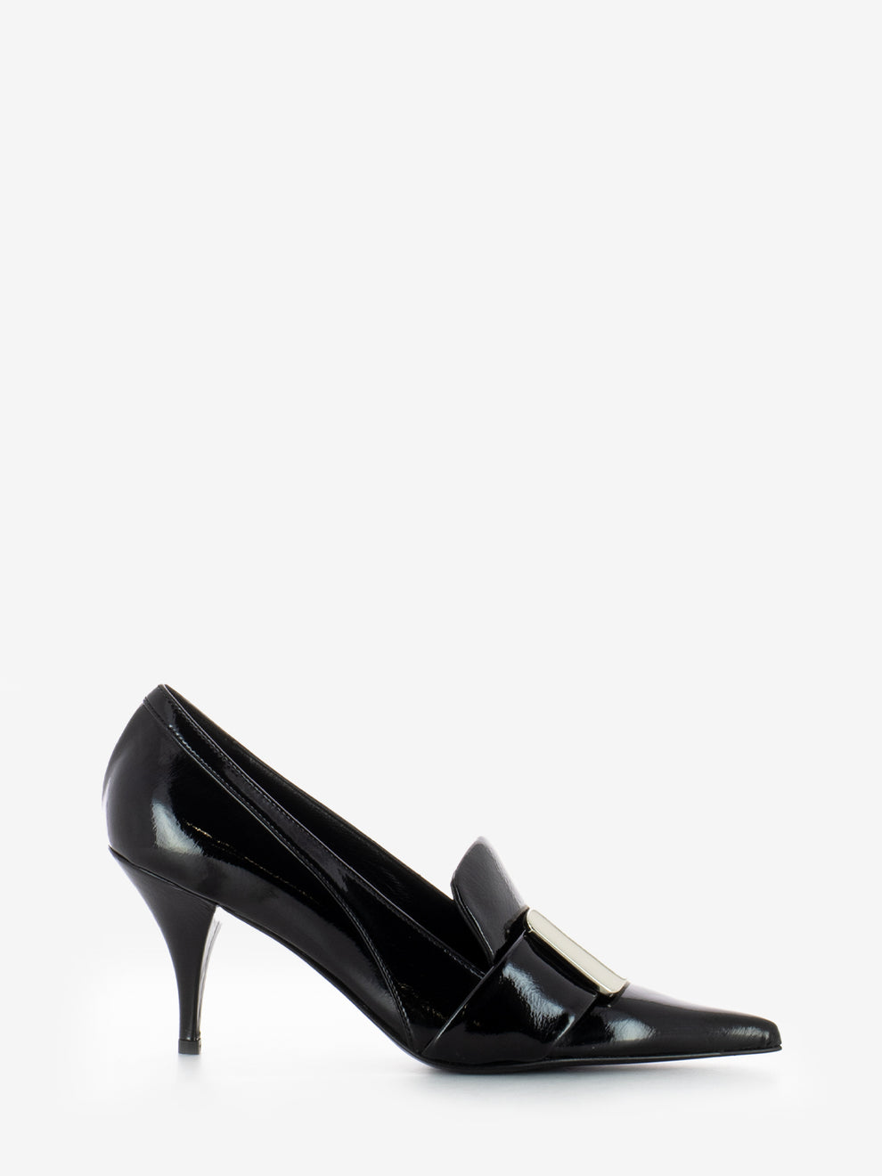 Décolleté Karyn accessorio geometrico nero
