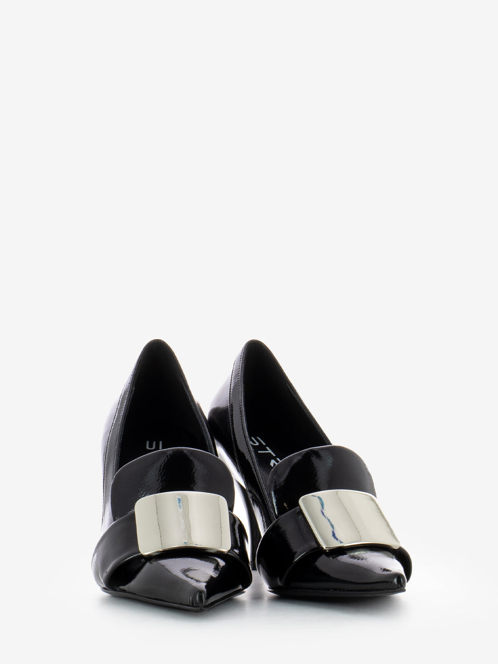 Décolleté Karyn accessorio geometrico nero