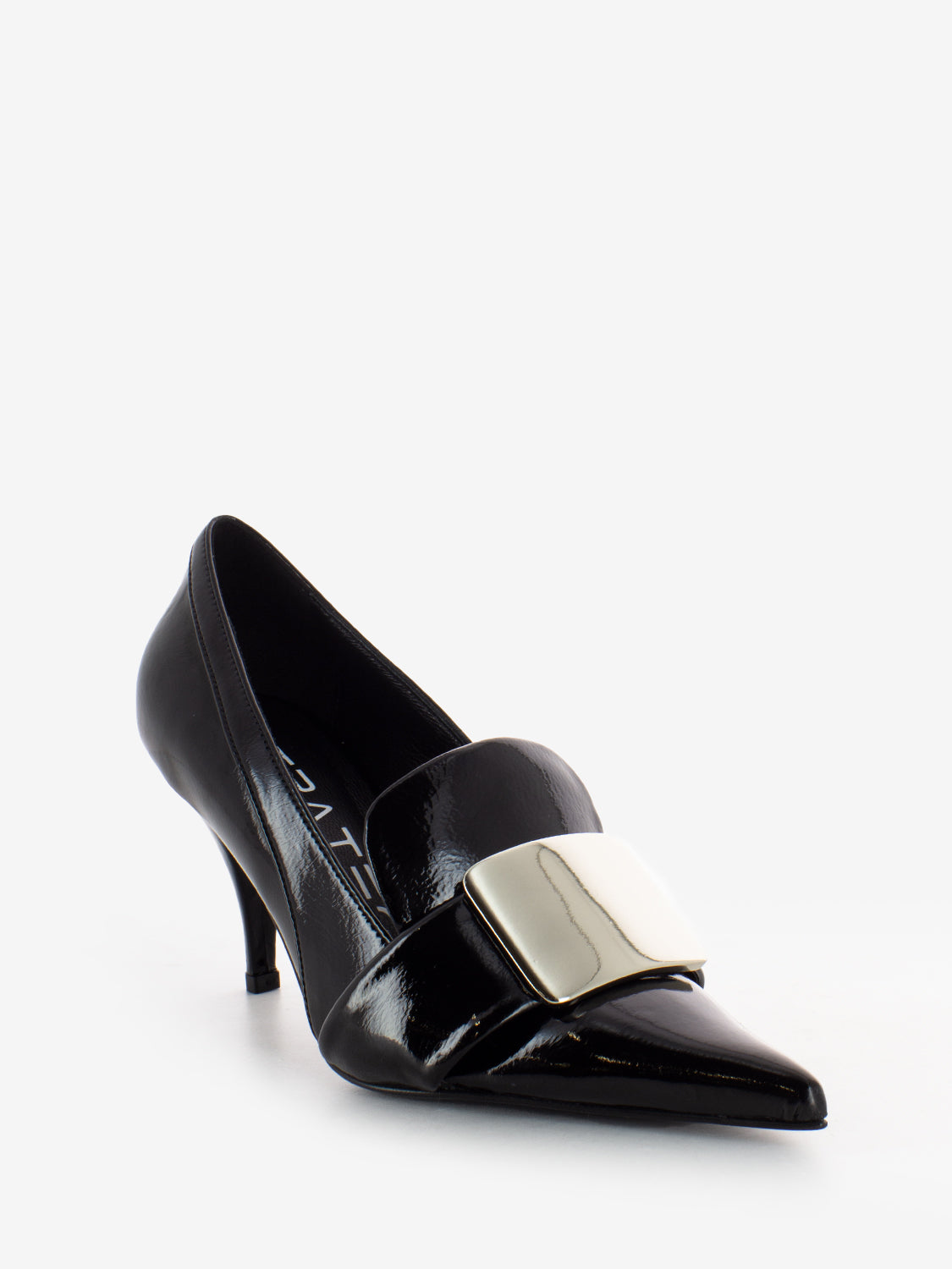 Décolleté Karyn accessorio geometrico nero