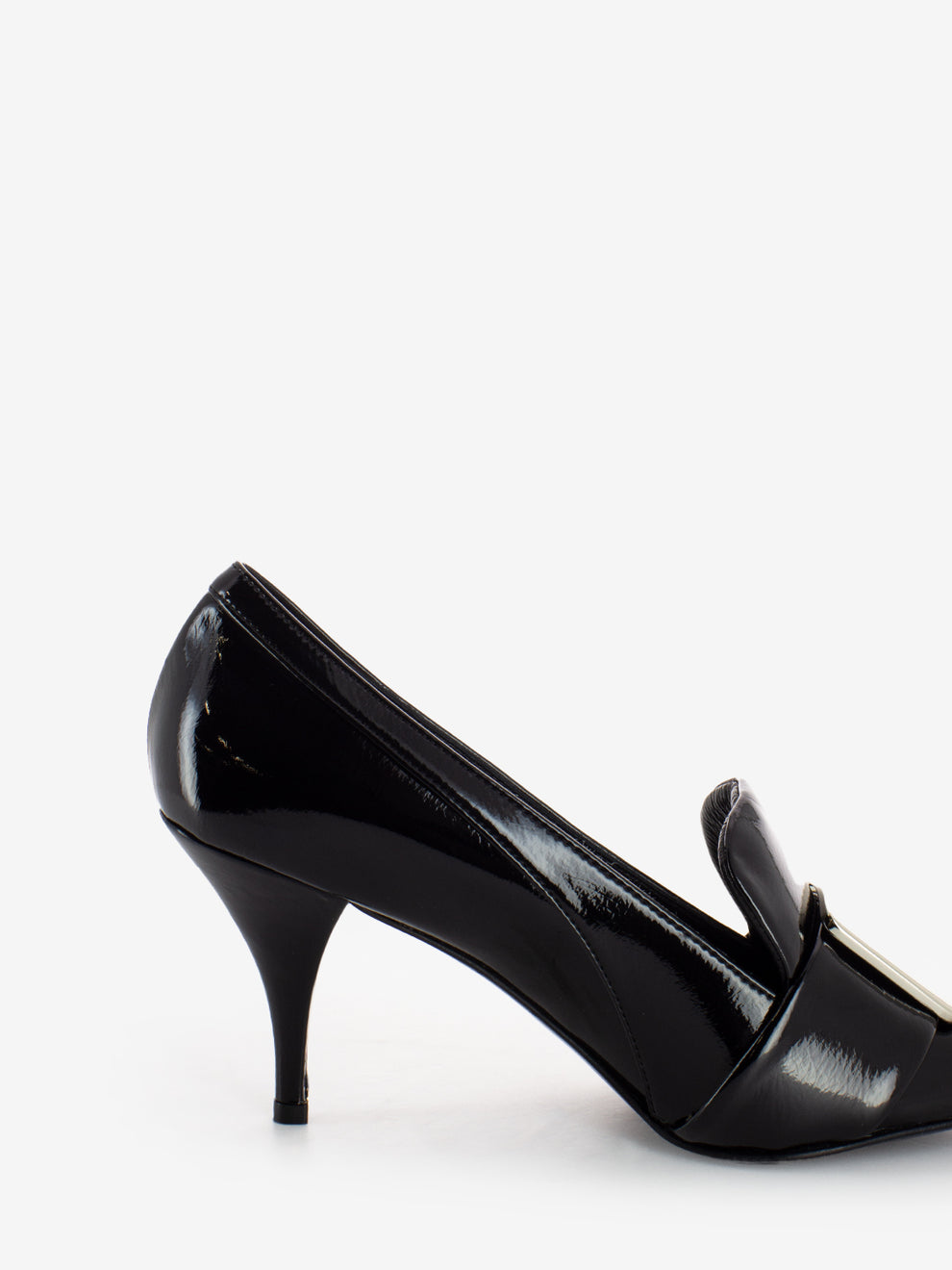 Décolleté Karyn accessorio geometrico nero