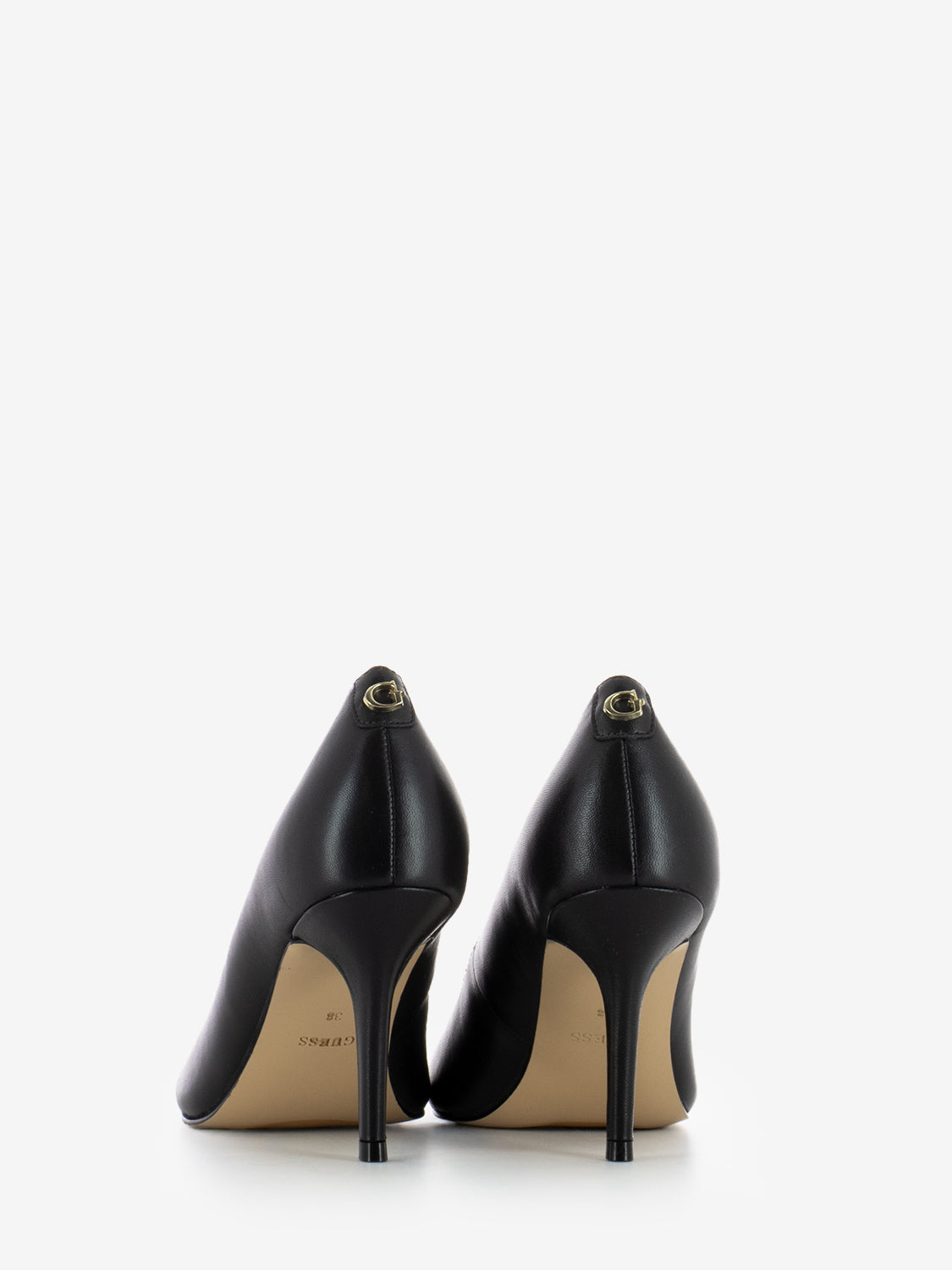 Décolleté in pelle nero