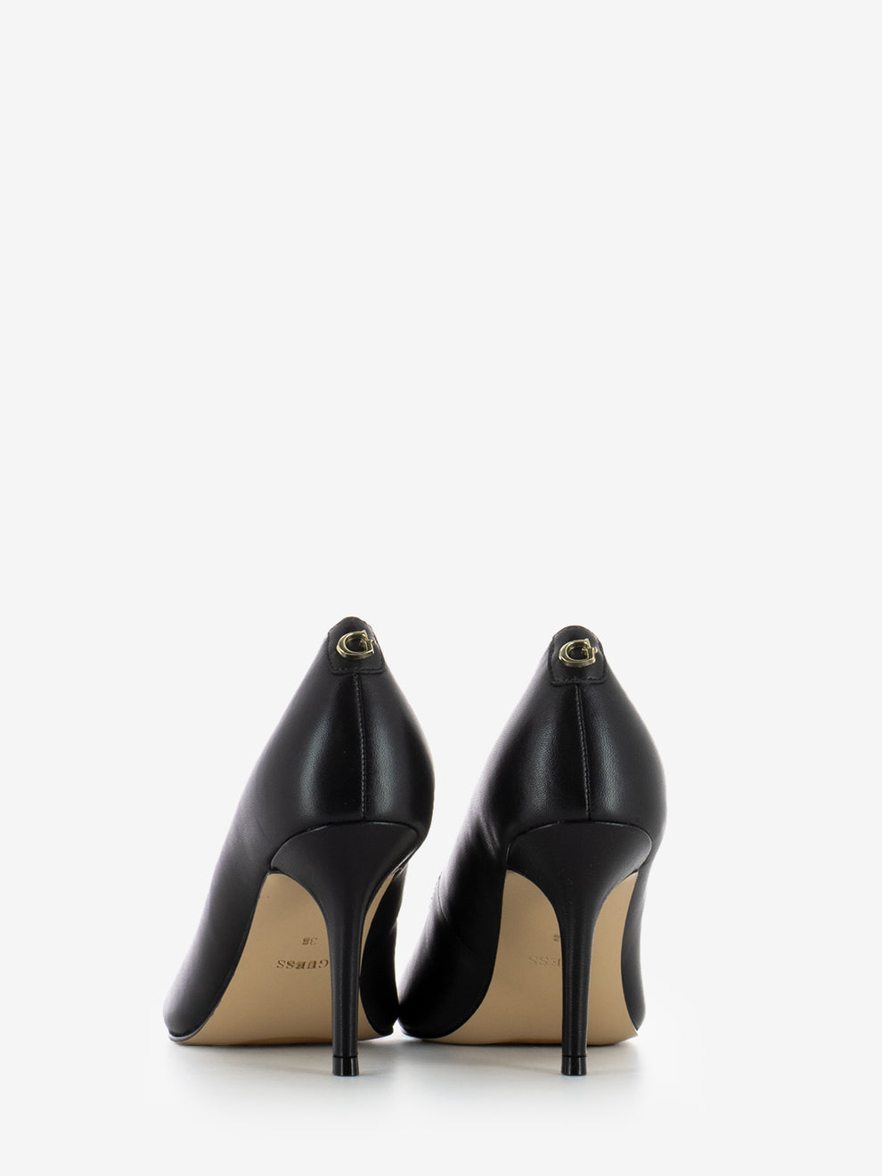 Décolleté in pelle nero