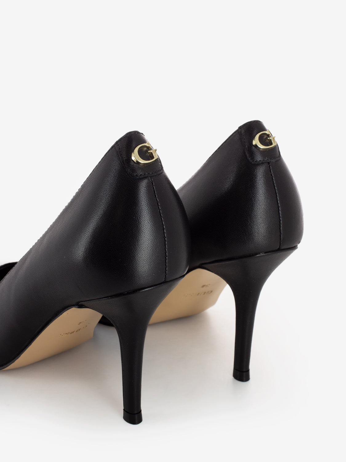Décolleté in pelle nero