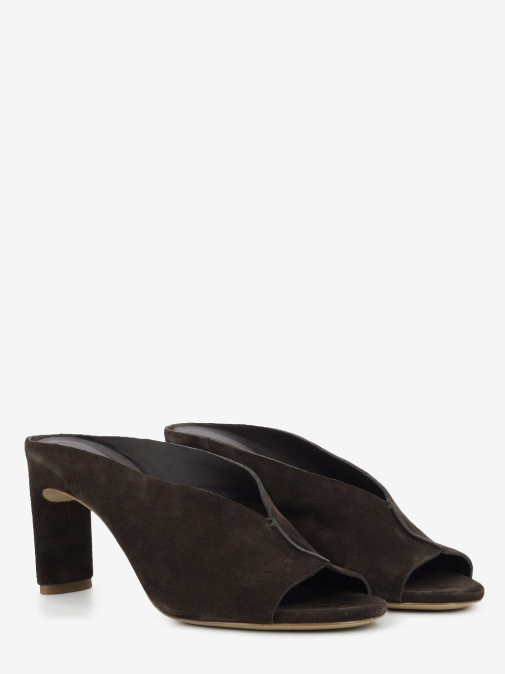 Coffee suede slipper