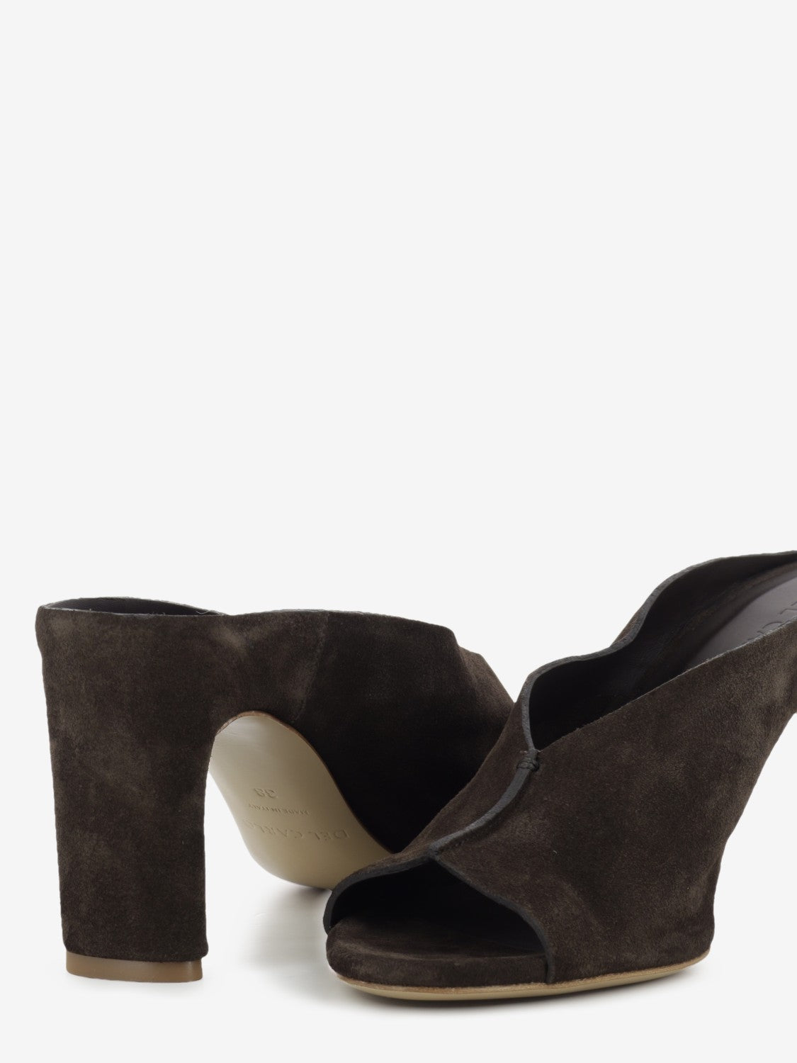 Coffee suede slipper