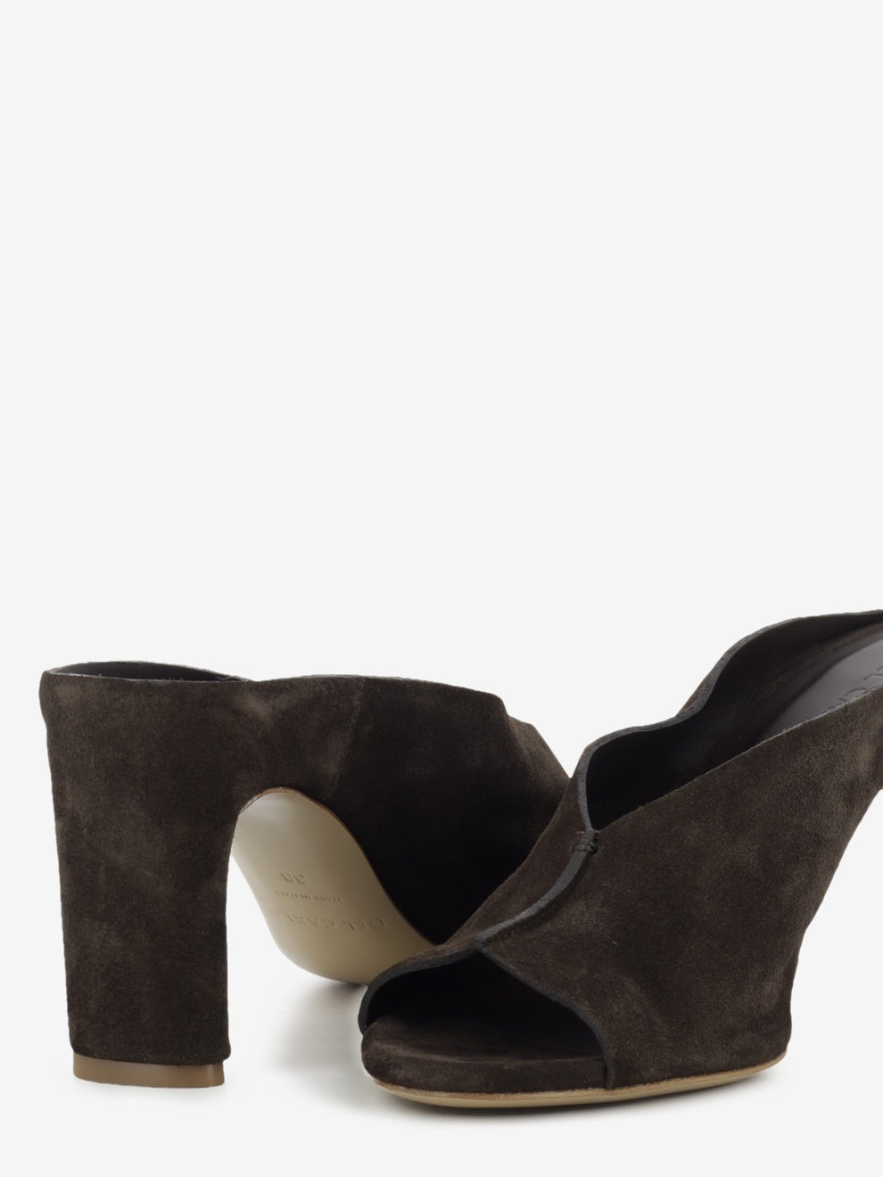 Coffee suede slipper