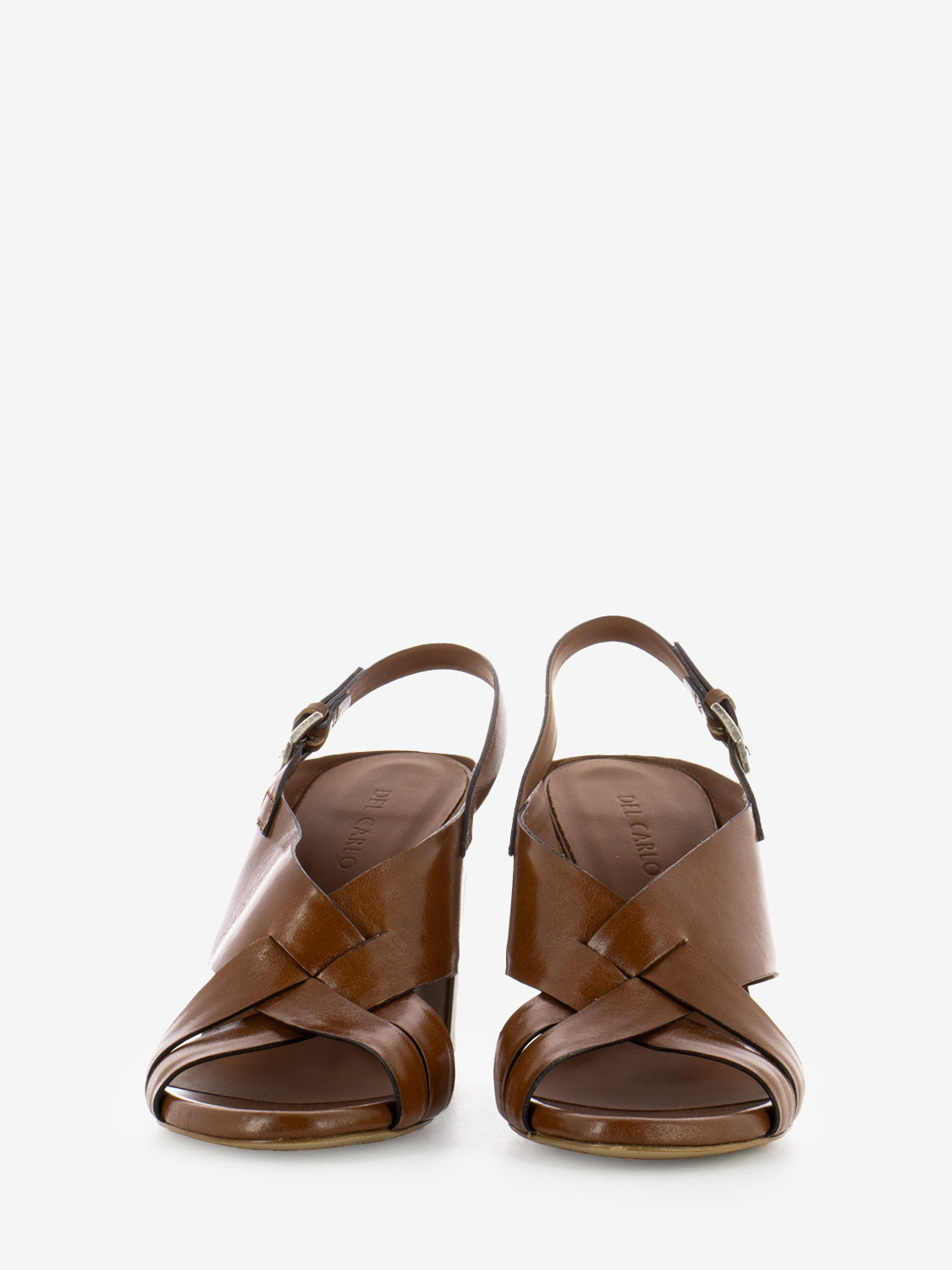 Sandali con tacco Piper cuoio
