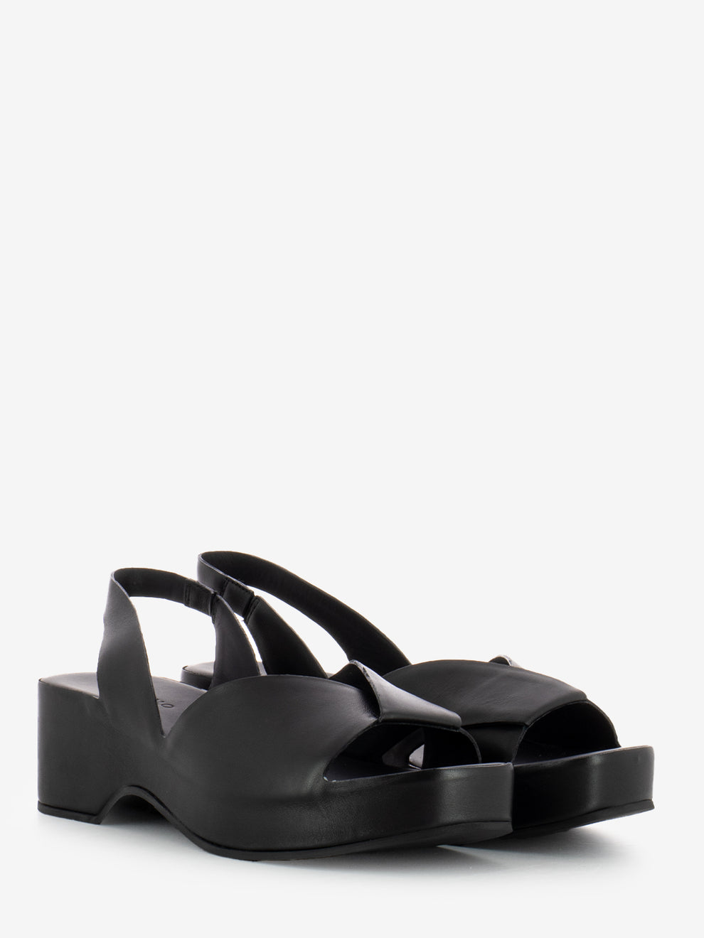 Sandali Horus in pelle nero