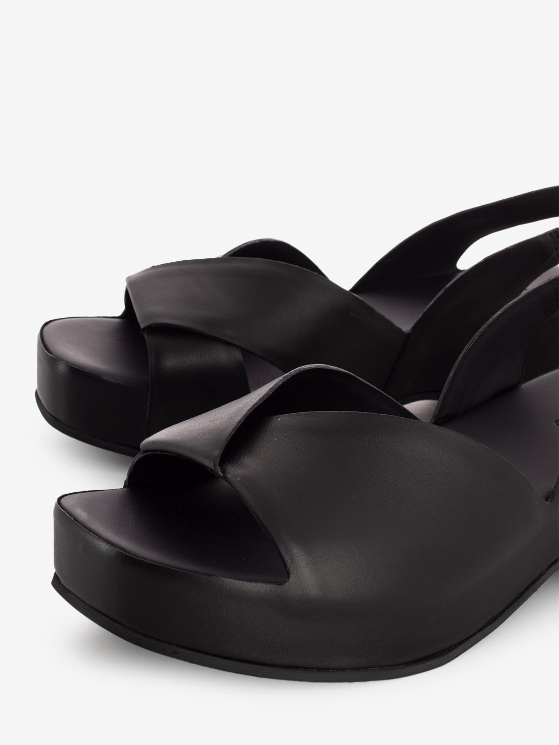 Sandali Horus in pelle nero