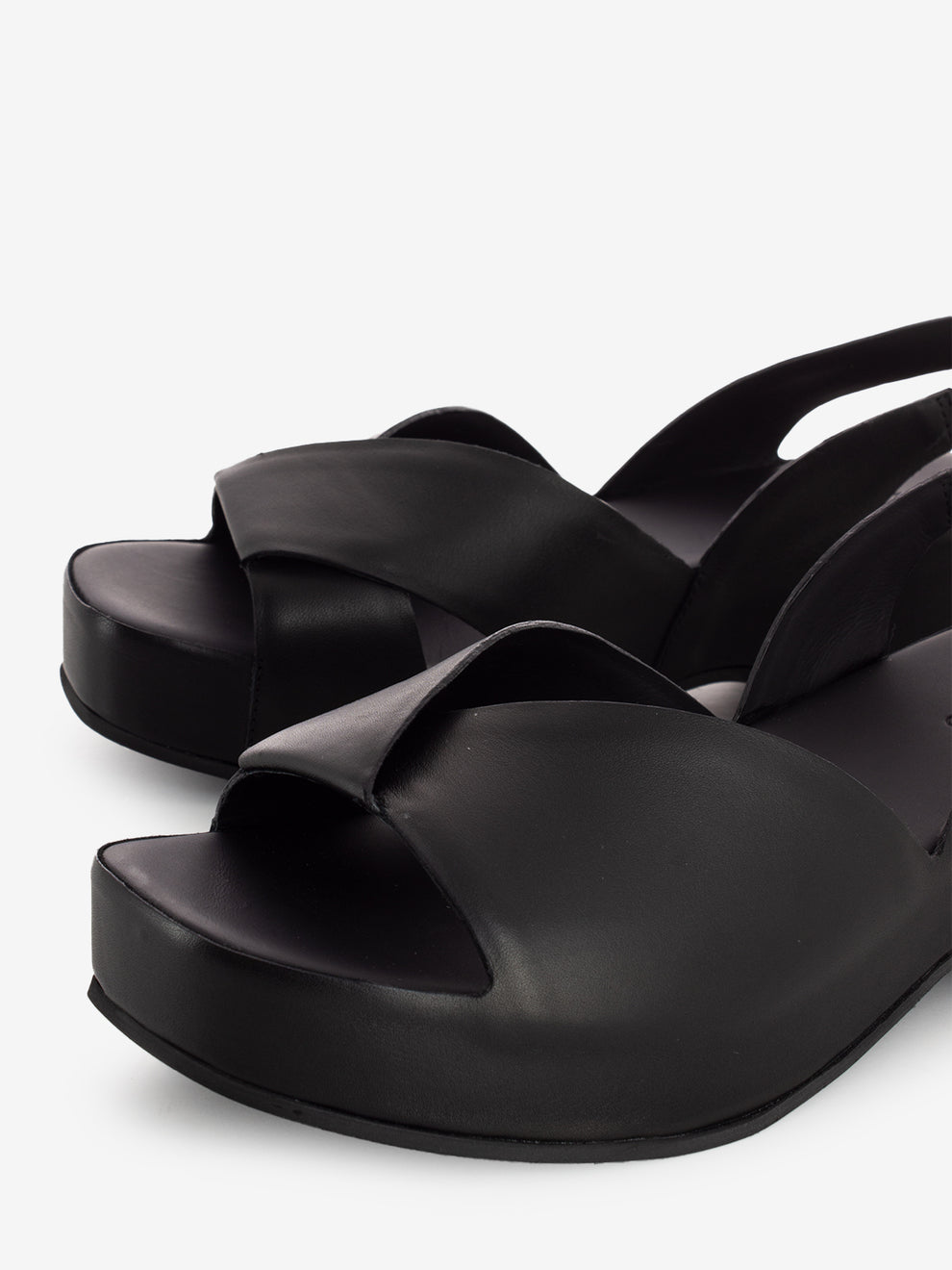 Sandali Horus in pelle nero