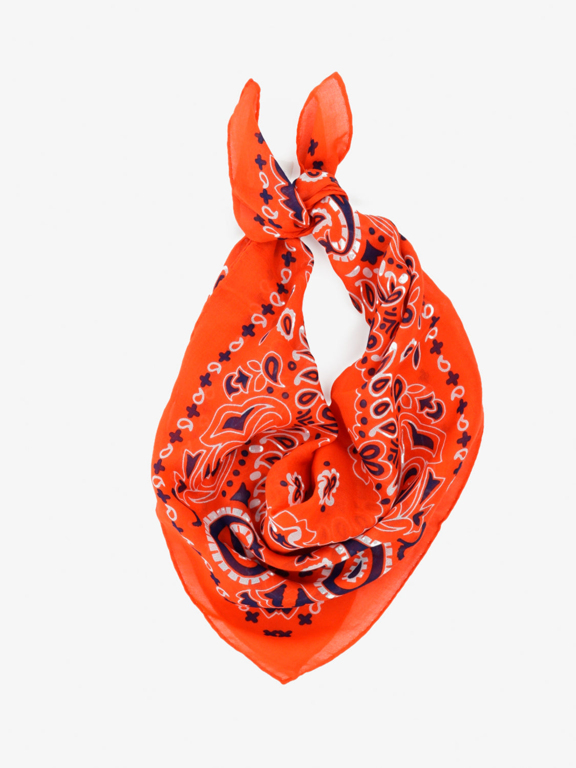 Bandana in cotone corallo