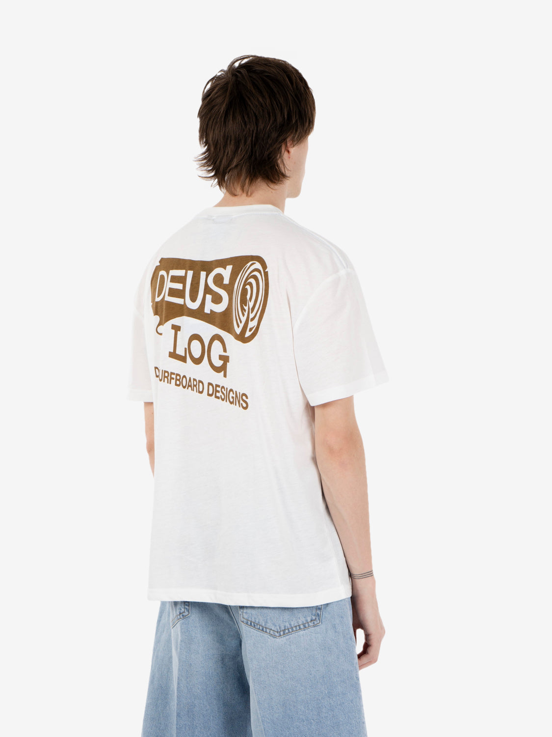 Log tee vintage white