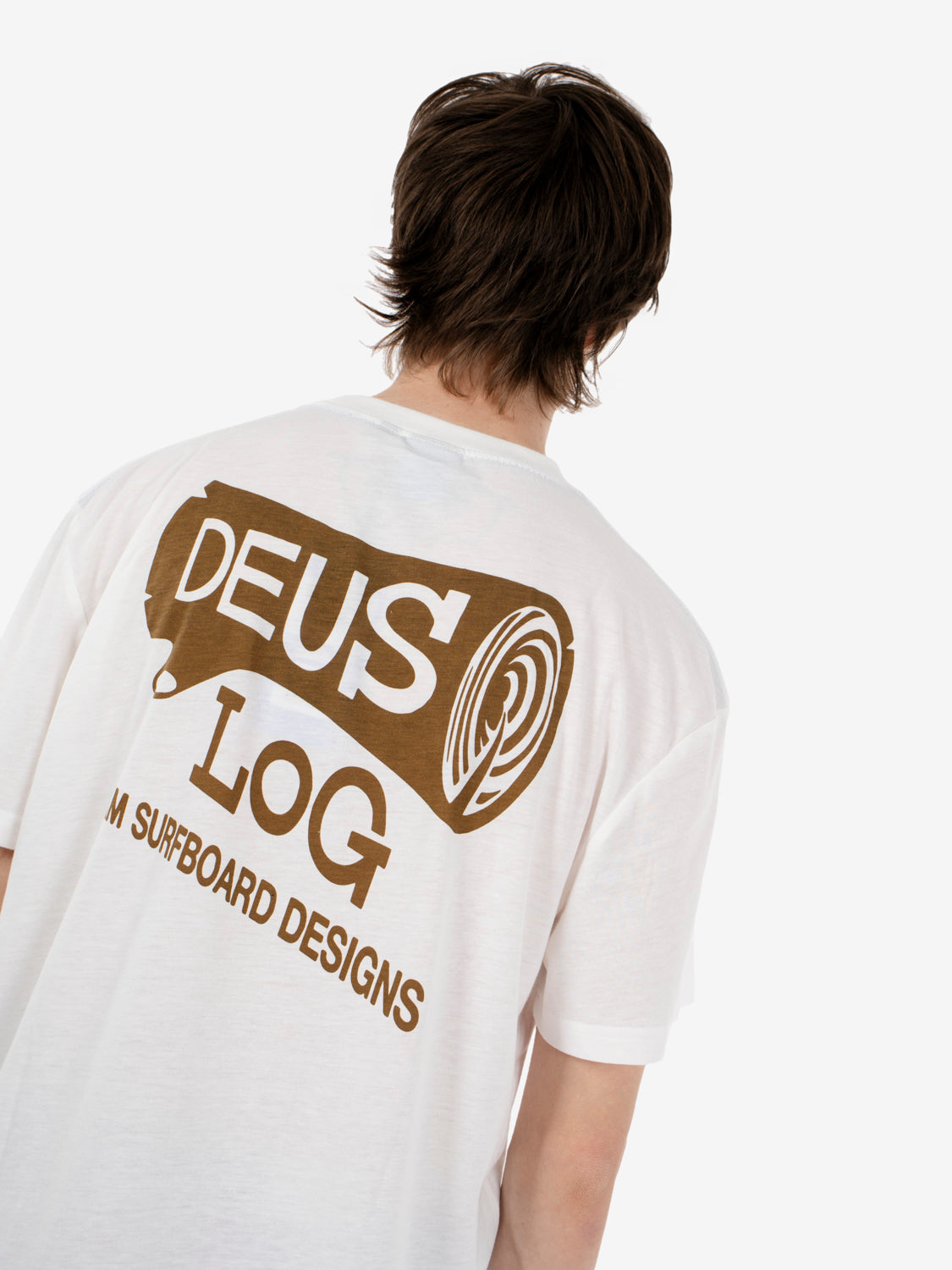 Log tee vintage white