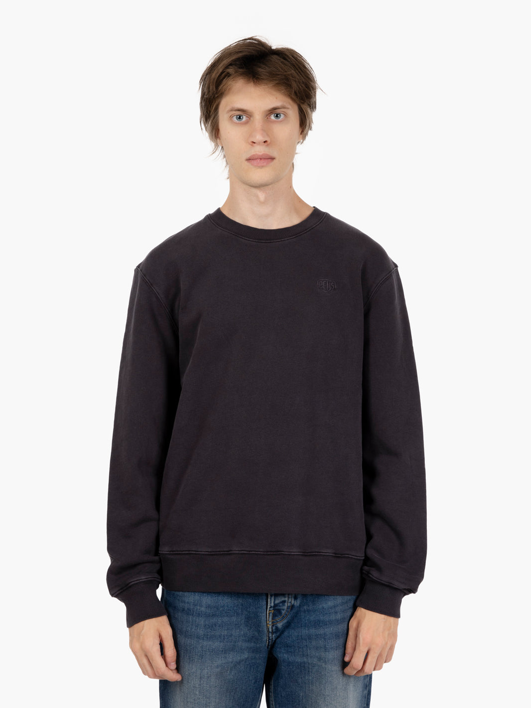 Shield garment dyed crew black
