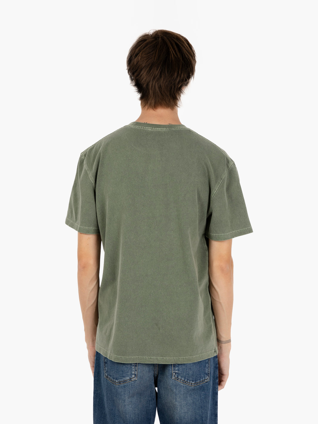 Shield garment dyed tee cypress green