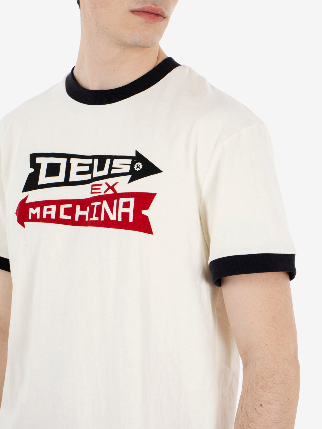 Arrows Ringer tee pristine white