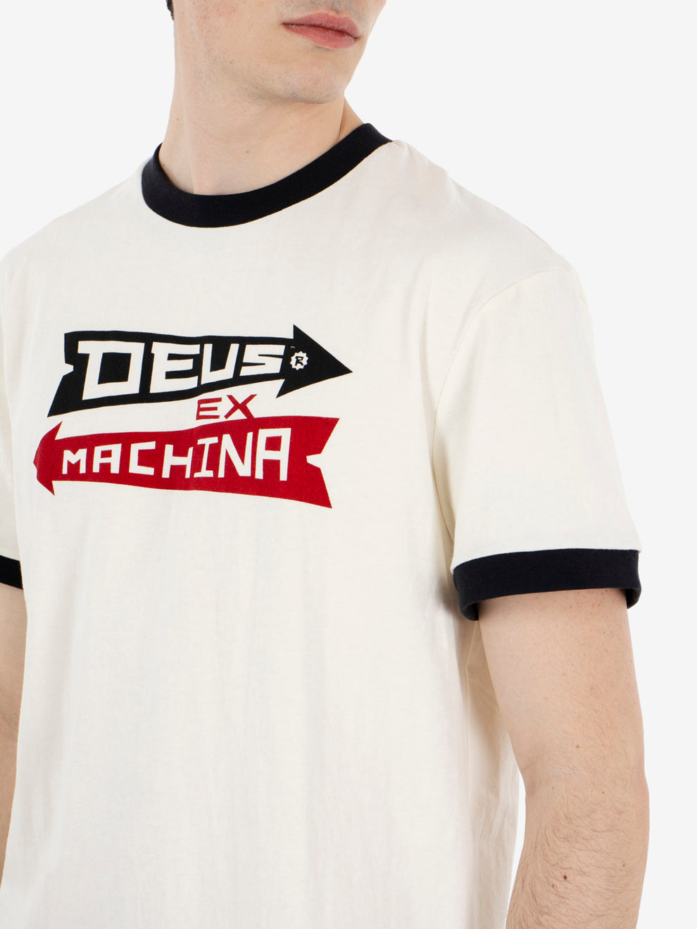 Arrows Ringer tee pristine white