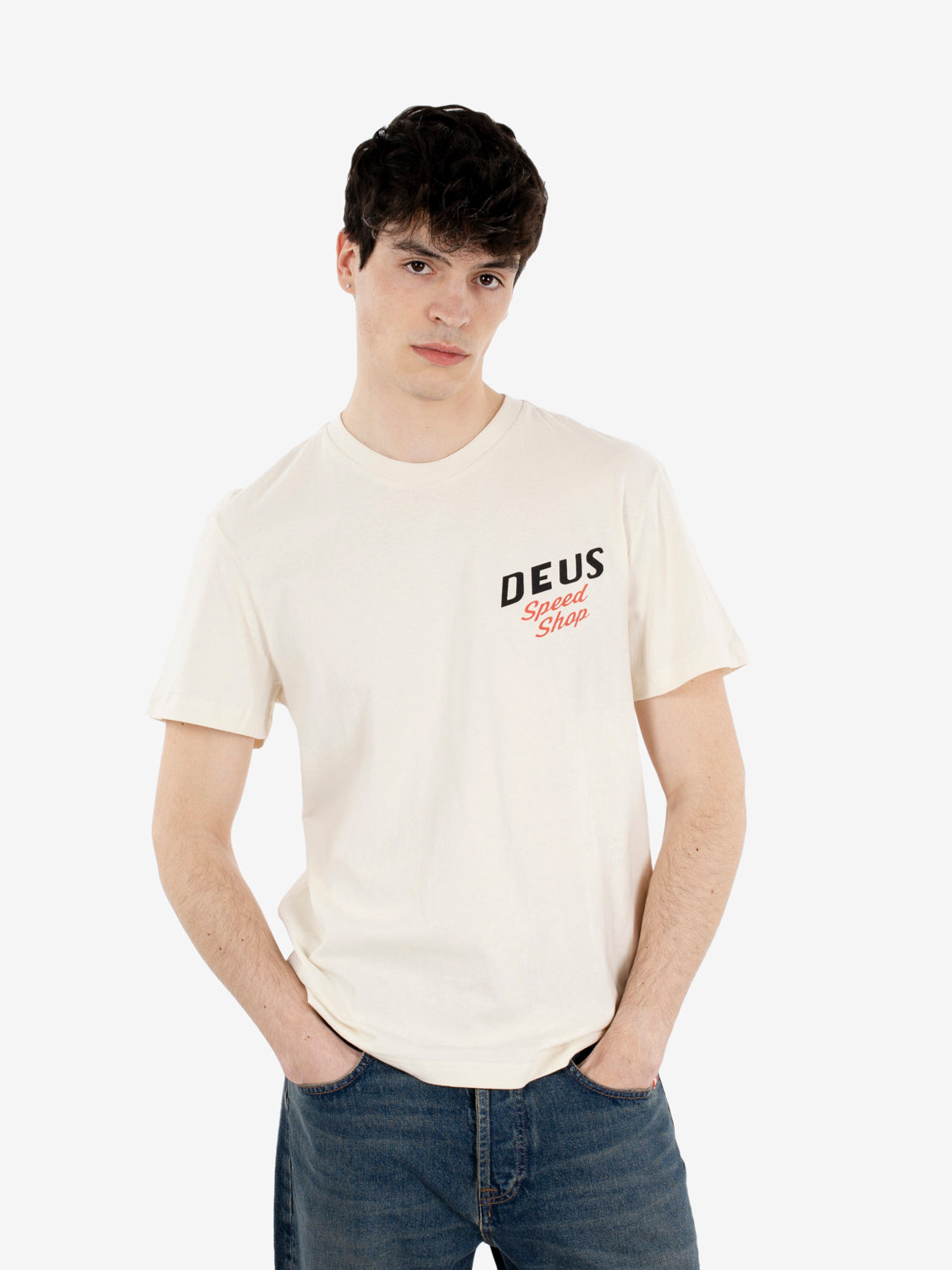 Dogleg Tee dirty white