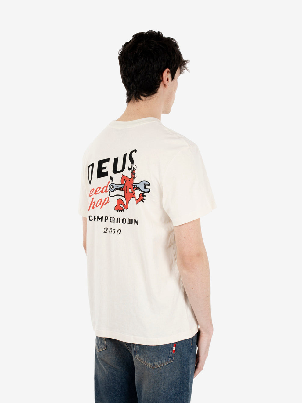 Dogleg Tee dirty white