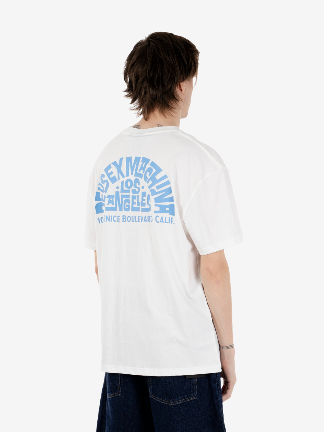 Los Angeles Address tee vintage white