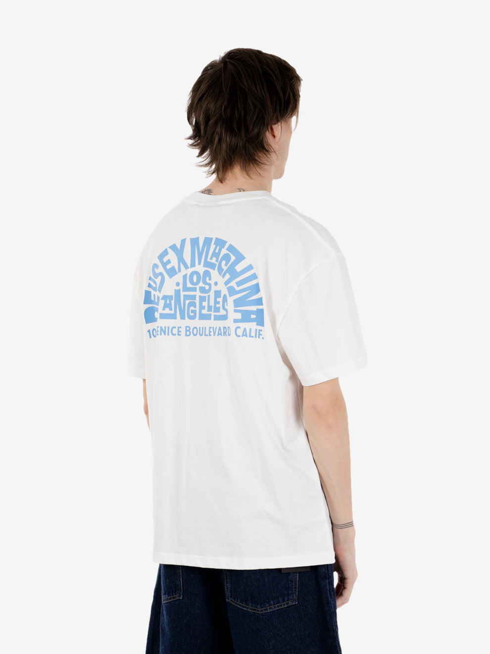 Los Angeles Address tee vintage white