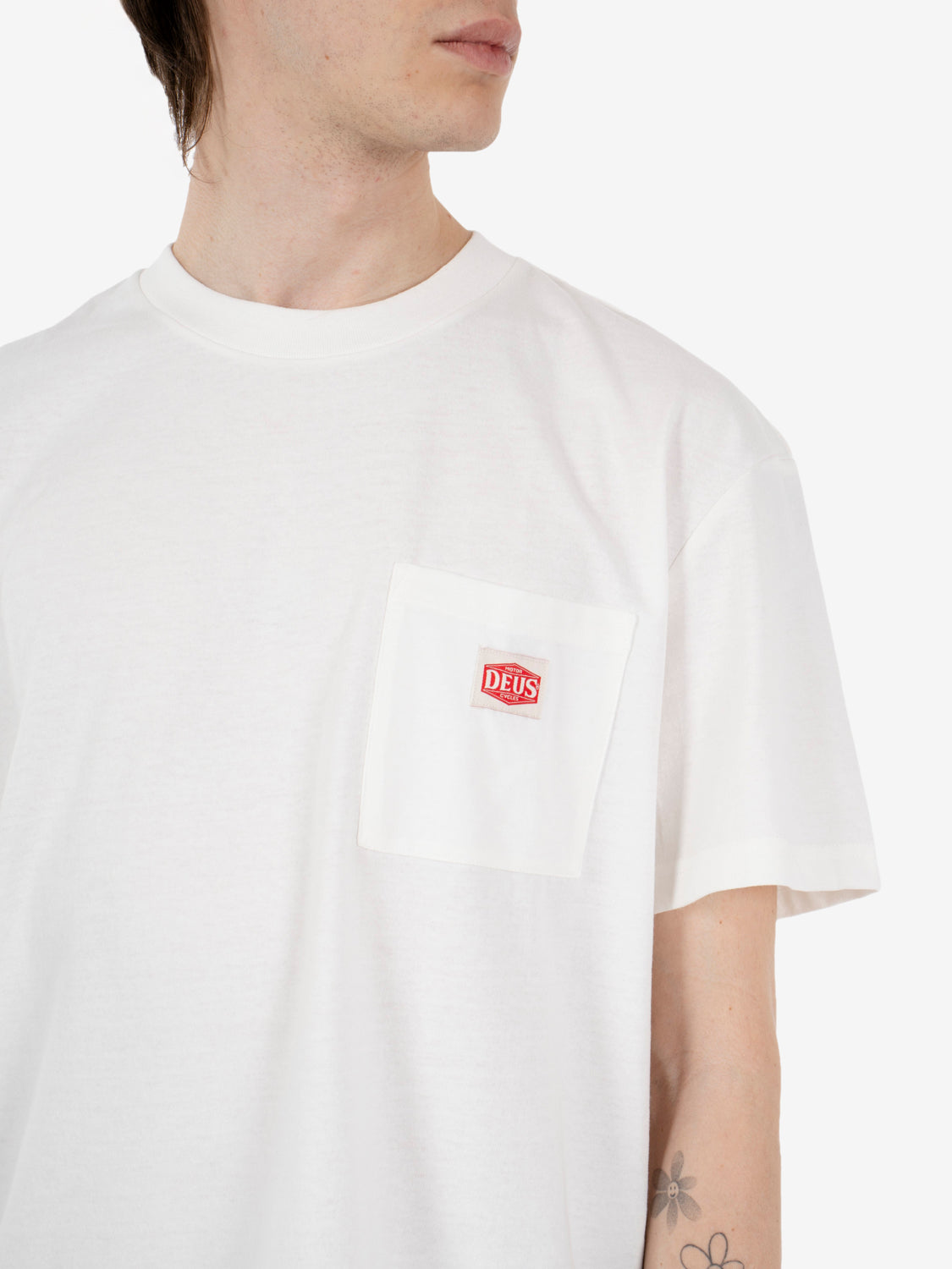 Parts & Service pocket tee vintage white