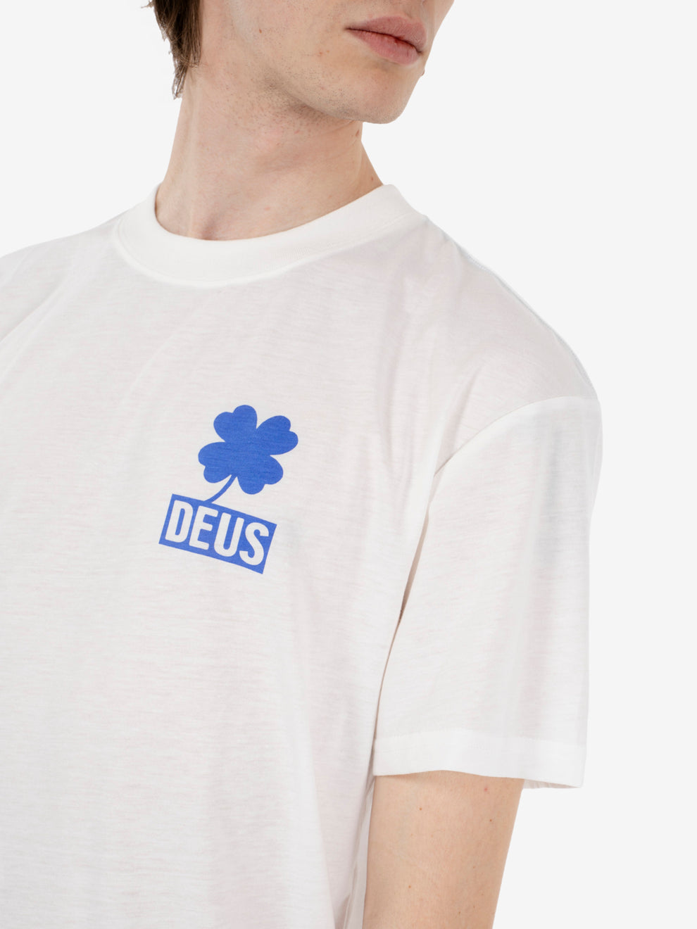 Quad tee vintage white