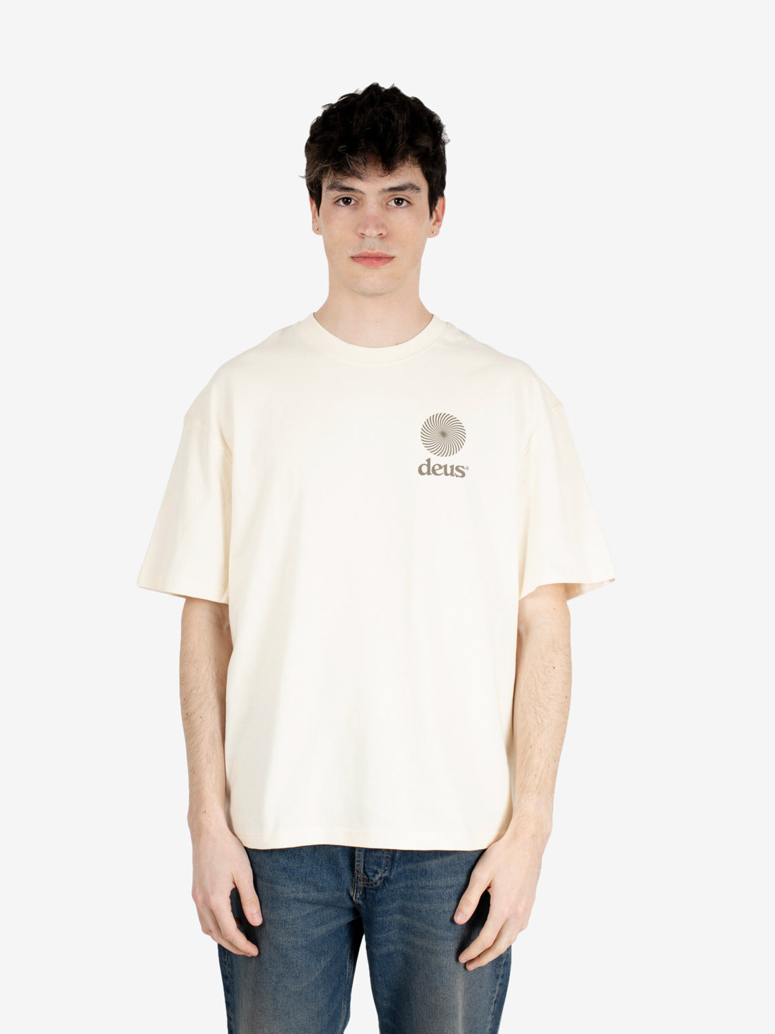 Strata tee dirty white
