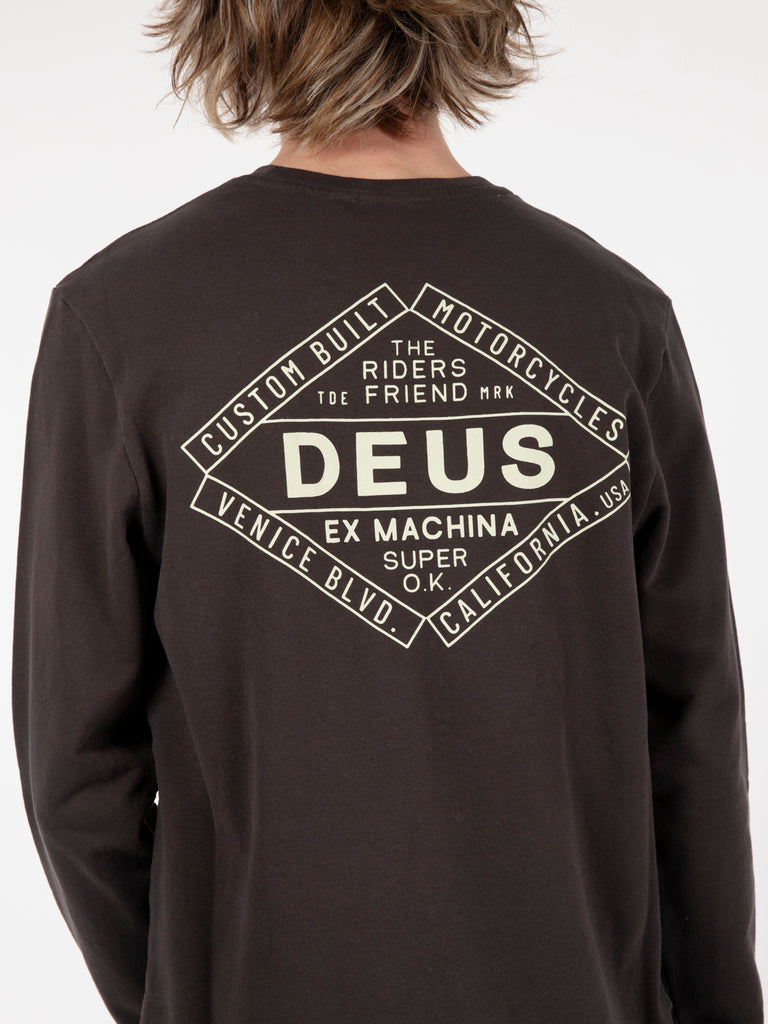 DEUS - Felpa crewneck Chatterbox anthracite