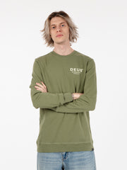 DEUS - Felpa crewneck Chatterbox Lichen green