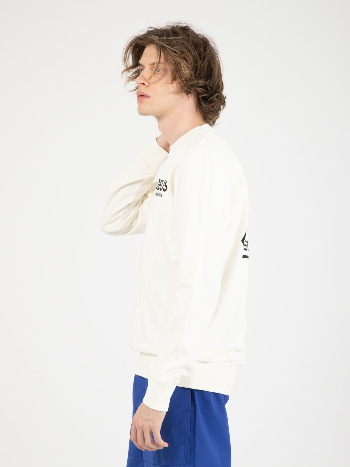 Felpa girocollo Rasco vintage white
