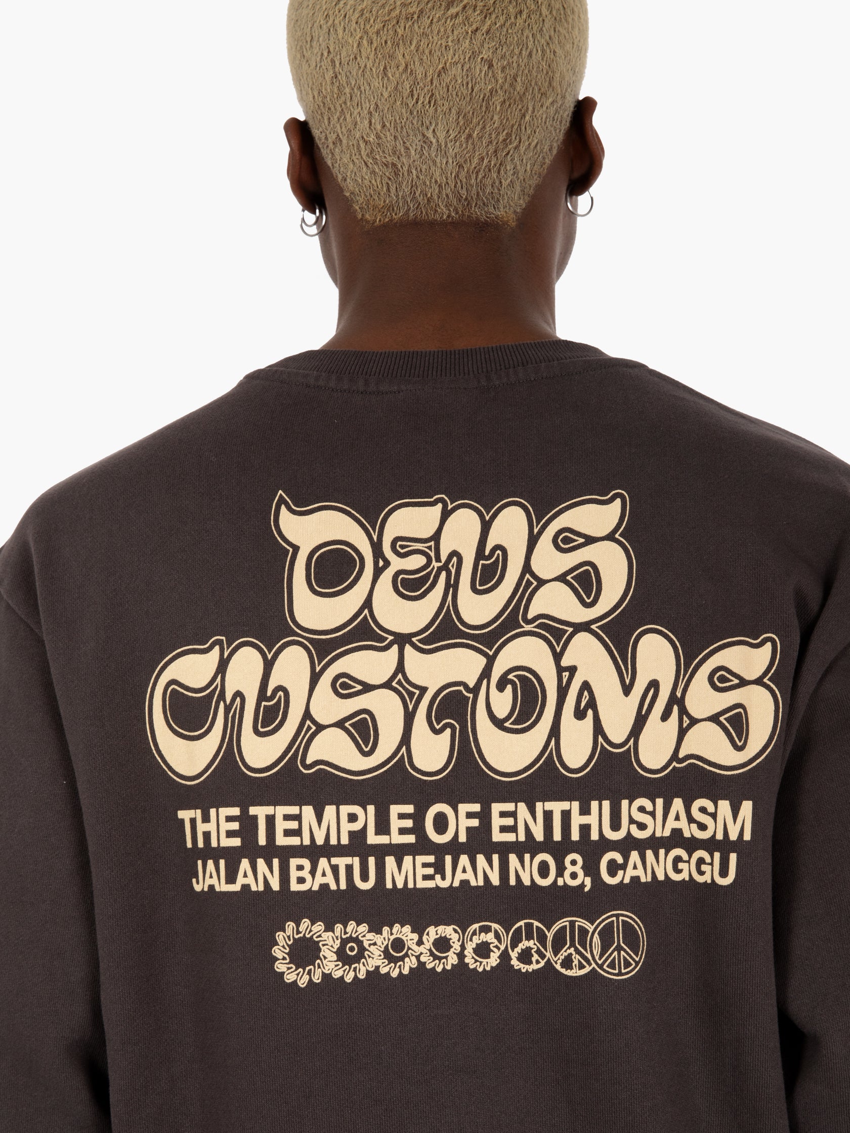 Rinse wash crew anthracite sweatshirt
