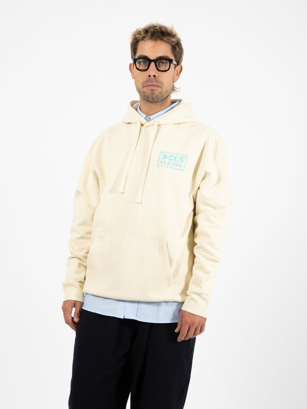 Felpa Sunblock Acid Hoodie dirty white