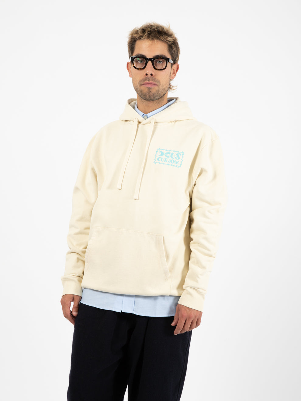 Felpa Sunblock Acid Hoodie dirty white